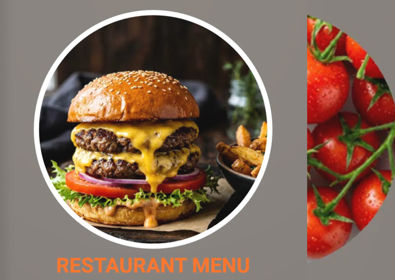 Flipbook Restaurant Menu